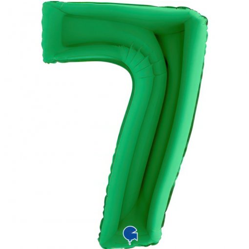 Balão Foil 102cm Verde Número 7