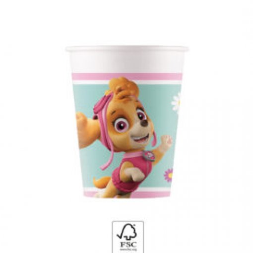 8 Copos 200ml Patrulha Pata - Skye & Everest