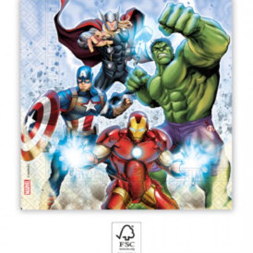 20 Guardanapos 33cm Avengers