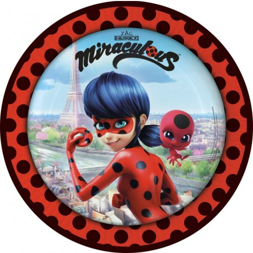 8 Pratos 23cm LadyBug