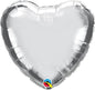 18" BALÃO FOIL CORAÇÃO CROMADO SILVER
