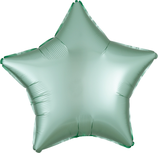 Balão Foil 48cm Estrela Satin Luxe™ Verde Menta