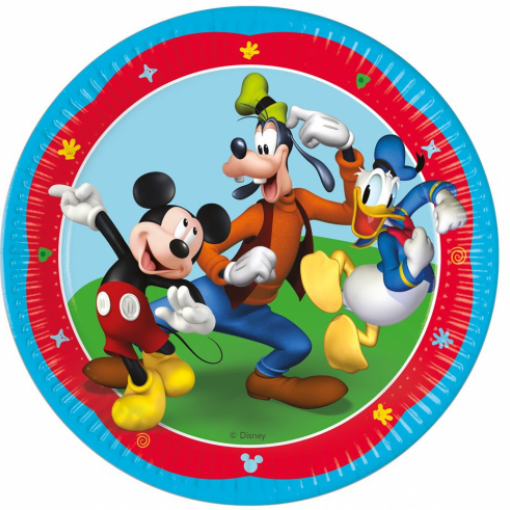 8 pratos 23cm EU Mickey Rock the House