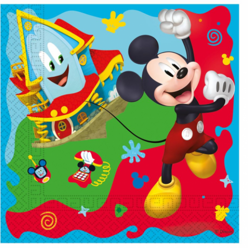 16 Guardanapos 33cm Mickey Rock the House