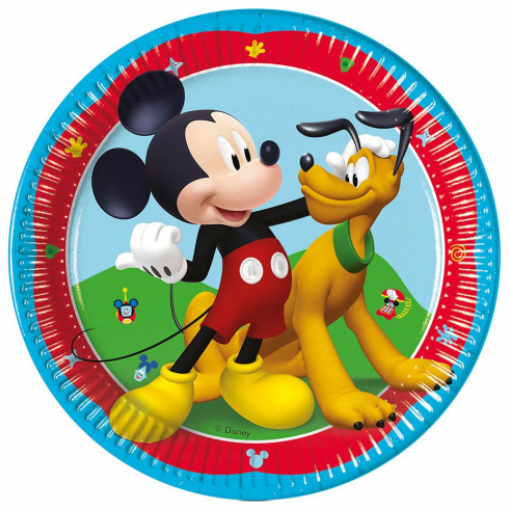 8 Pratos 20cm EU Mickey Rock the House