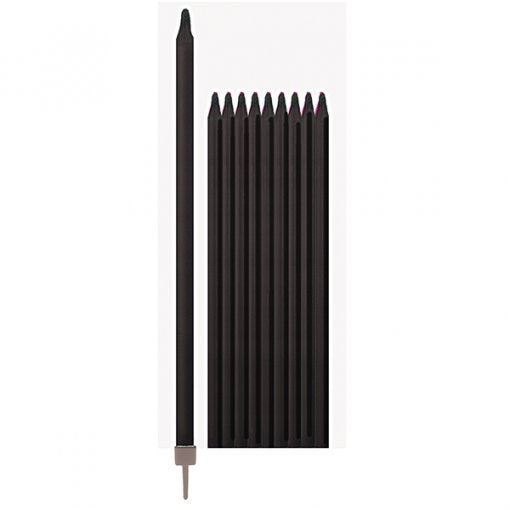 10 Velas de Aniversário 15,5cm Preto