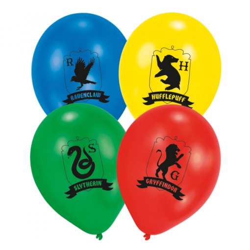 6 Balões latex 11'' Harry Potter Houses