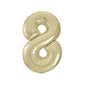 Balão Foil 86cm Dourado Número 8