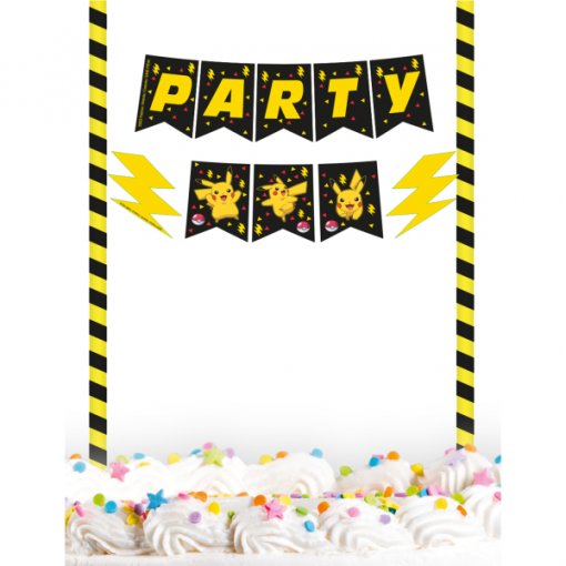 Topo de Bolo 'Party' Pikachu - Pokémon