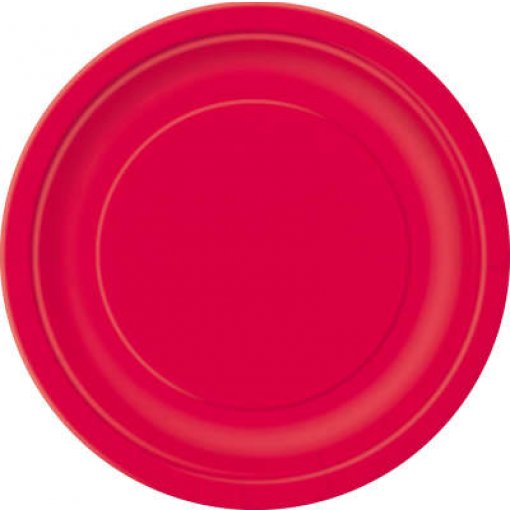 8 Pratos 23cm EU Vermelho