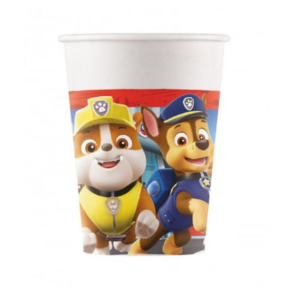 8 Copos 200ml Patrulha Pata