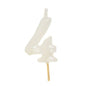 Vela Aniversário 6cm Branco nº4