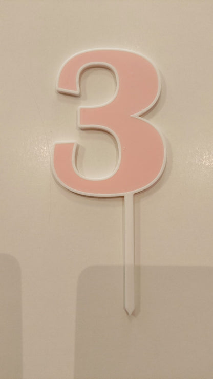 Topper Nº 3 - 9cm