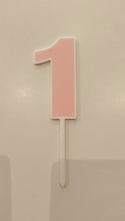 Topper Numeros nº1 - 9cm