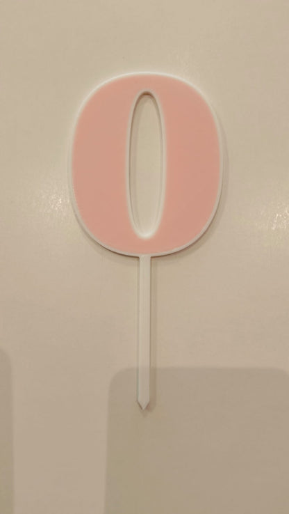 Topper Nº 0 - 9cm