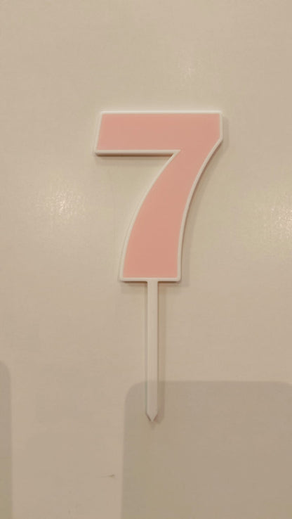 Topper Nº 7 - 9cm