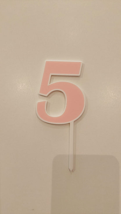 Topper Nº 5 - 9cm