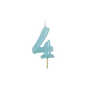 Vela Aniversário 6cm Azul Pastel nº4