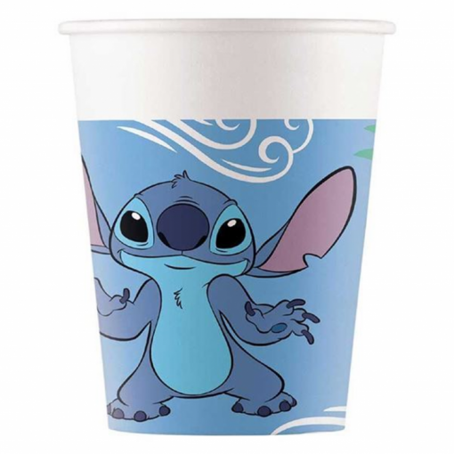 8 Copos 200ml Stitch