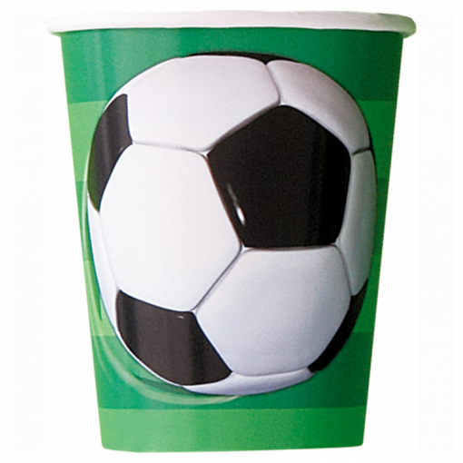 8 Copos 267ml Futebol