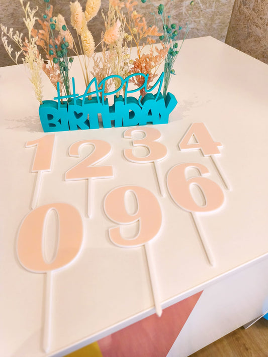 Topper Nº 9 - 9cm