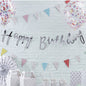 Grinalda Happy Birthday Prateada
