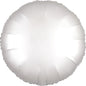 STANDARD "SATIN LUXE WHITE" FOIL BALLOON ROUND, S15, PACKED, 43CM
