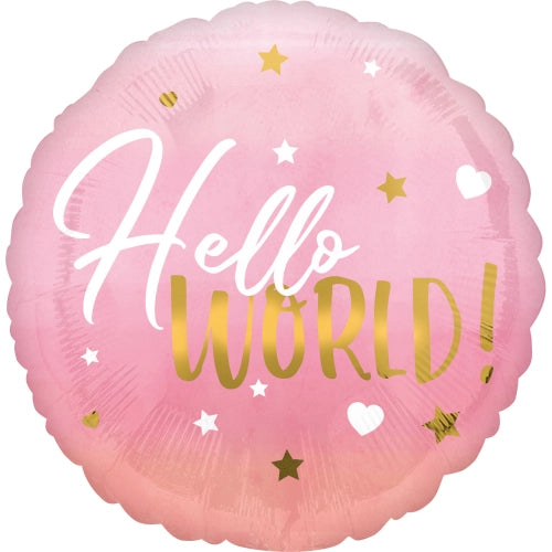 STANDARD HX PINK BABY GIRL FOIL BALLOON S40 PACKAGED