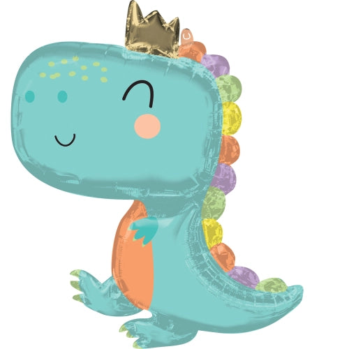 SUPERSHAPE BABYSAURUS FOIL BALLOON P35 PACKAGED