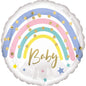 STANDARD PASTEL RAINBOW BABY FOIL BALLOON S40 PACKAGED