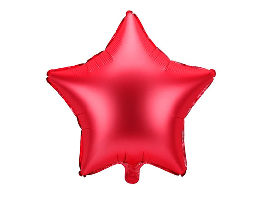 Balão Foil 48cm Estrela Vermelho Natal