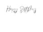 Grinalda Papel Decorativa 16,5x62cm 'Happy Birthday' Prateado