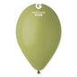 100 Balões latex 12'' (30cm) cor Green Olive #098