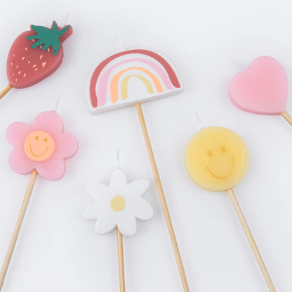 6 Velas Happy Icons