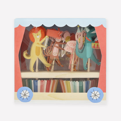 Animal parade cupcack kis (x24)