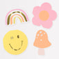 16 Guardanapos em formas Happy Icons