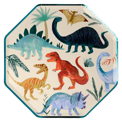 8 Pratos de jantarDinosaur Kingdom