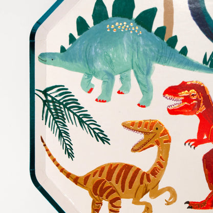 8 Pratos de jantarDinosaur Kingdom