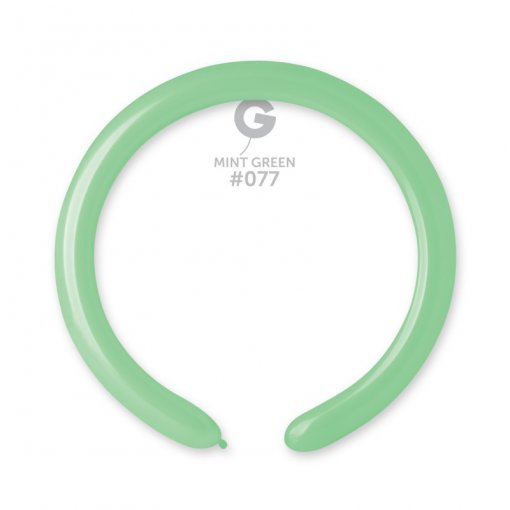 100 Balões latex Modelar 2'' (5cm) cor Mint Green #077