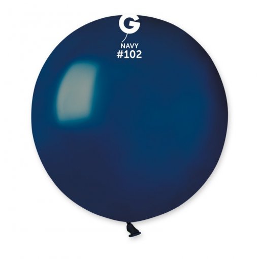 25 Balões latex 19'' (48cm) cor Navy #102