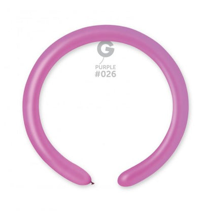 100 Balões latex Modelar 2'' (5cm) cor Neon #081