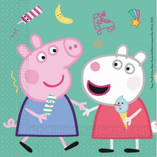 20 Guardanapos 33cm Peppa Pig