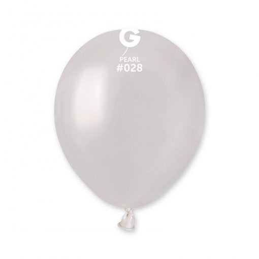 100 Balões latex 5'' (12cm) cor Pearl #028