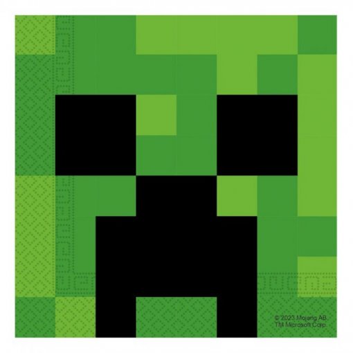 20 Guardanapos 33cm Minecraft