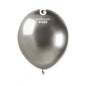 100 Balões latex 5'' (12cm) cor Shiny Silver #089