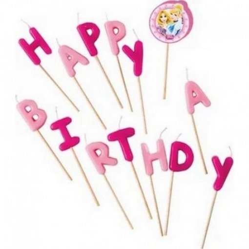 14 Velas de Aniversário Princesas Disney