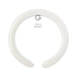 100 Balões latex Modelar 2'' (5cm) cor White #001
